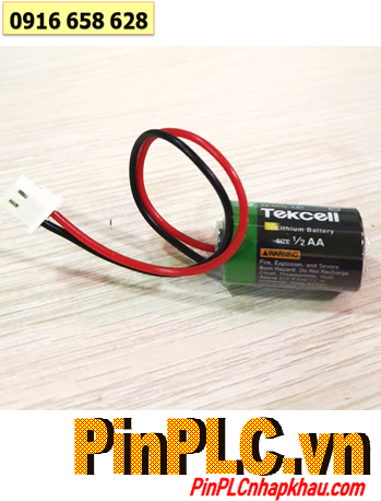 Tekcell SB-AA02 (Zắc PH2.0-2P); Pin nuôi nguồn PLC Tekcell SB-AA02 lithium 3.6v 1/2AA 1200mAh _Xuất xứ Hàn Quốc